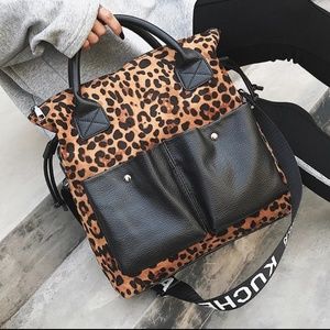 Animal print bag, leopard purse, cheetah bag